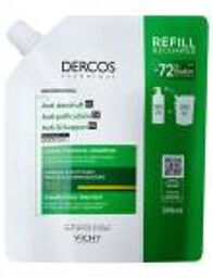 Dercos Shampoing Traitant Anti-Pelliculaire DS Cheveux Secs Éco-Recharge 390 ml - Doypack 390 ml