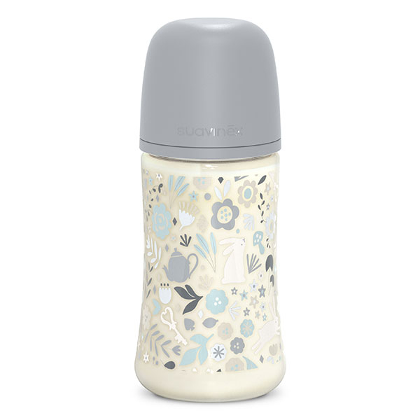 Suavinex, Wonderland, Biberon Tétine SXPro M - Wonderland Bleu - 270ml