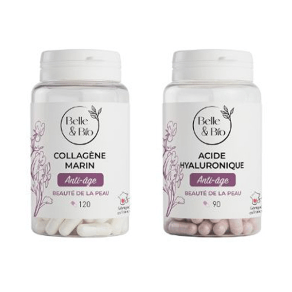 Anti-âge Lot de 1 Collagène Marin + 1 Acide Hyaluronique
