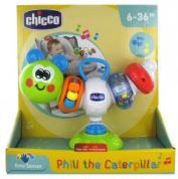 Hochet de Chaise Haute Phill la Chenille - Carton 1 Jeu