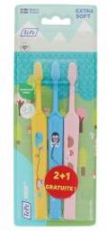 Mini 3 Brosses à Dents Extra-Soft dont 1 Offerte - Blister 3 brosses à dents