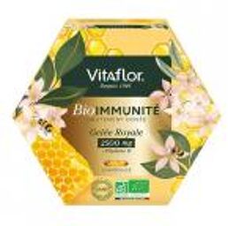 Gelée Royale Bio 2500 mg 20 Ampoules de 10 ml - Boîte 20 ampoules de 10 ml