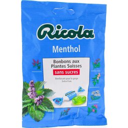 Bonbons aux Plantes Suisses Goût Menthol 70g