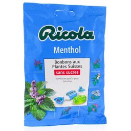 Bonbons aux Plantes Suisses Goût Menthol 70g