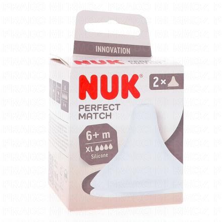 Perfect Match - Tètines en silicone souple taille xl