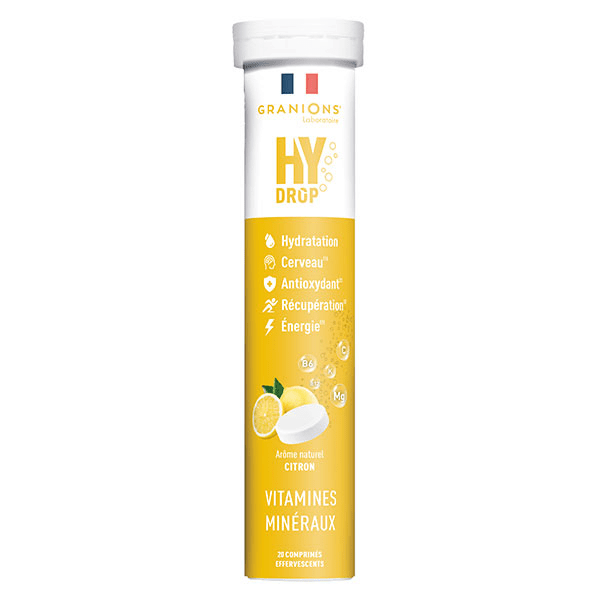 GRANIONS HYDROP Electrolytes - Vitamine C, Magnesium, Minéraux - Citron