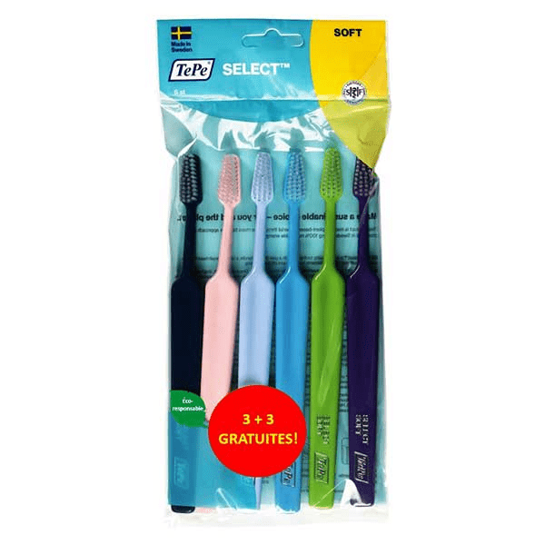 Pack 6 Brosses à dents Select Souples
