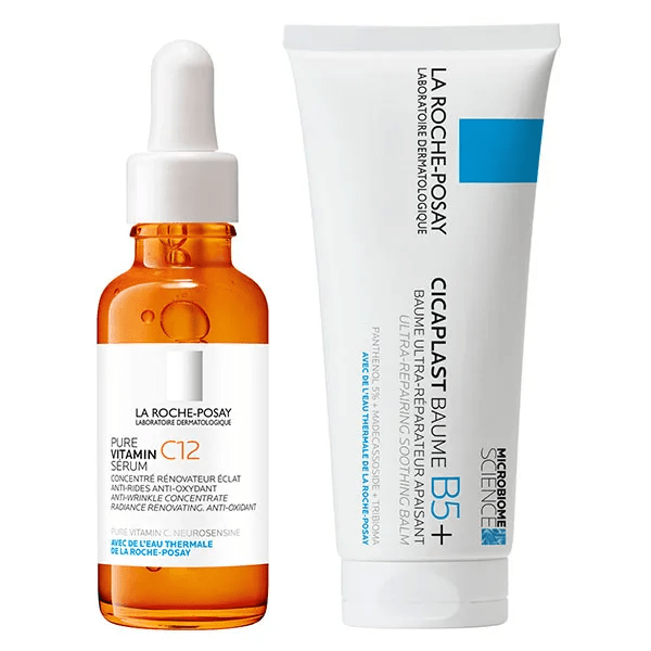 Routine Booster Eclat à la Vitamine C Pure Vitamin C12 Sérum + Cicaplast Baume B5+