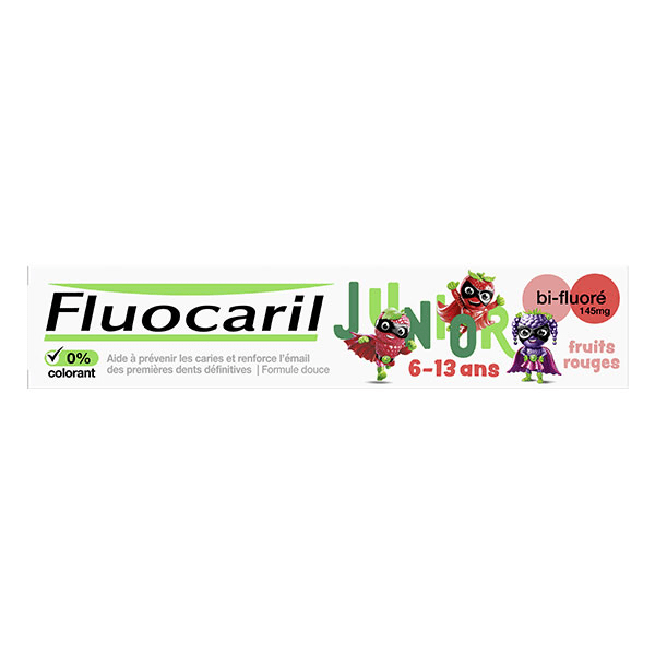 Junior 6-12 ans Dentifrice Gel Fruits Rouges 75ml