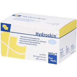 Hydroskin® Pansements imperméables avec Hydrogel 7,5 x 4,5 cm Oval