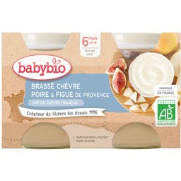 Brassé Chèvre Poire & Figue DE Provence dès 6 mois