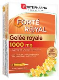 Gelée Royale 1000 mg - 20 Ampoules - 10 ml - Boîte 20 ampoules de 10 ml