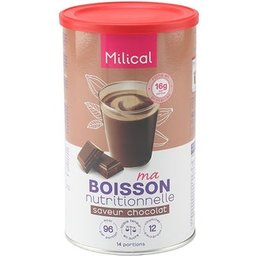 Milical Hyperprotéiné Boissons Chocolat 1 boîte de 14 boissons