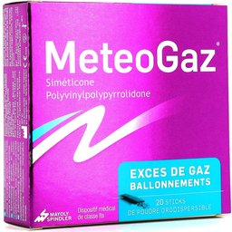 Meteogaz Exces De Gaz Ballonement Boite De 20 Sticks