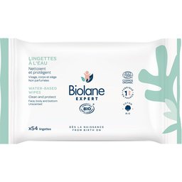 Expert - Lingettes à l'Eau Bio - Peaux Sensibles - 54 lingettes