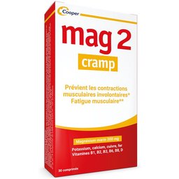 - Crampes - Complément alimentaire à base de magnésium marin, calcium, fer, potassium, cuivre - Crampes, fatigue musculaire - Programme 15 jours - 30 comprimés