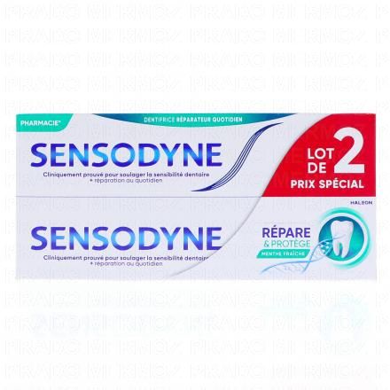 Dentifrice réparateur quotidien Menthe Fraîche lot de 2 x 75ml