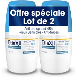Déodorant Anti-Transpirant Protection 48h Roll-On 2x50ml