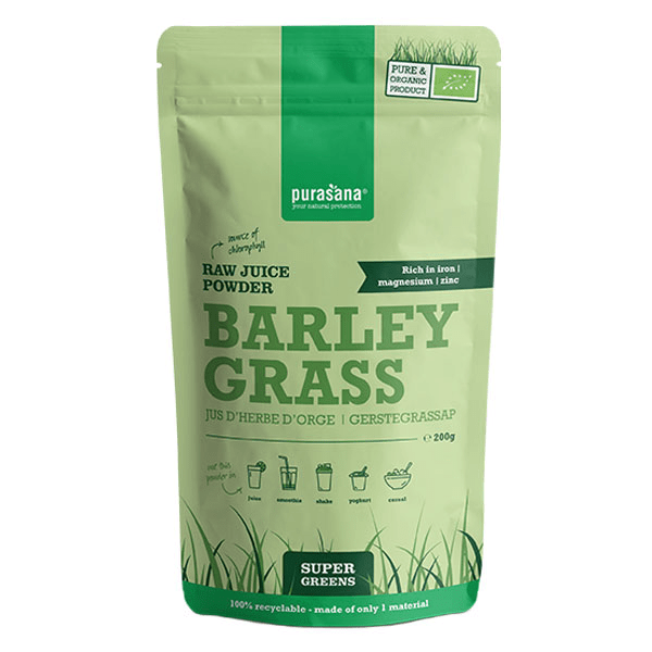 Jus d'Herbe d'Orge Poudre Bio 200g