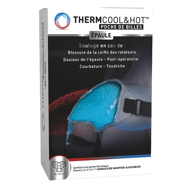 ThermCool&Hot Poche de Billes Soulage et Apaise la Douleur à l’Épaule, à Chaud ou à Froid