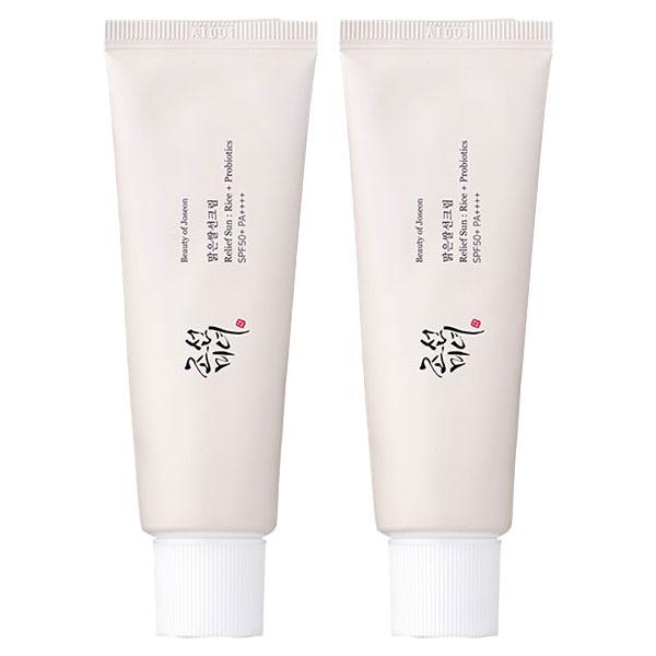 Relief Sun Rice + Probiotics Crème Solaire SPF50+ Lot de 2 x 50ml