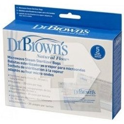 Dr. Brown's 1 sachet de stérilisation à la vapeur par micro-ondes 5 pcs
