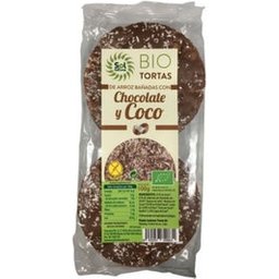 Sol Gâteaux de riz naturels Chocolat et noix de coco Bio 100g