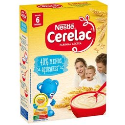 Nestlé Cerelac Farinha Láctea +6m -40% Açúcares 250g