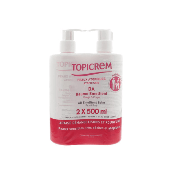 DA Baume Émollient Lot de 2 x 500ml