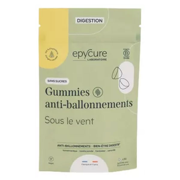 Digestion Gummies anti-ballonnements sans sucres x60