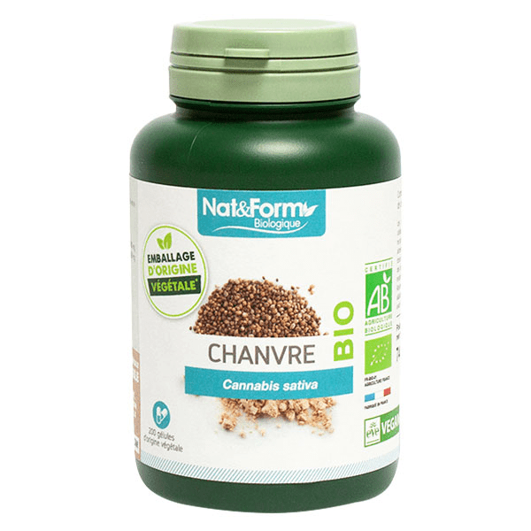 Bio Chanvre 200 gélules végétales