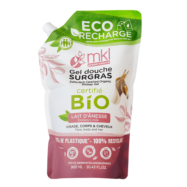 Eco-recharge Gel Douche Bio** Lait d'Ânesse 900ml