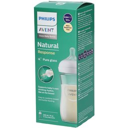 Avent Natural Response Biberon en verre 240 ml