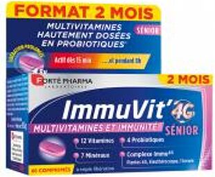 Forté Pharma ImmuVit' 4G Sénior 60 Comprimés - Pot 60 comprimés