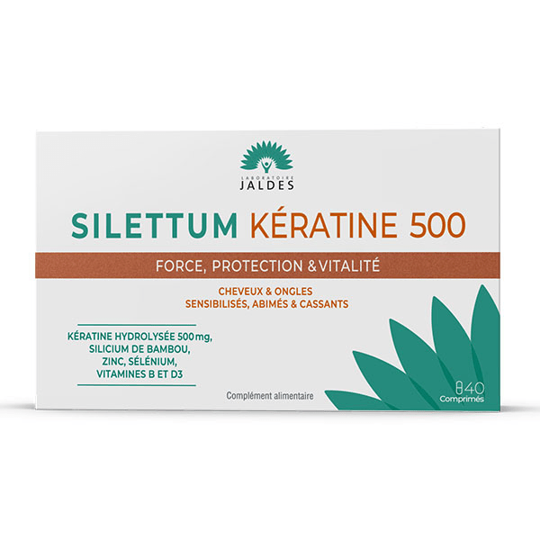 Silettum Kératine cheveux  500 - 40 comprimés