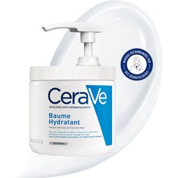 Baume Hydratant 454 ml pot pompe visage et corps pour les peaux sèches à très sèches