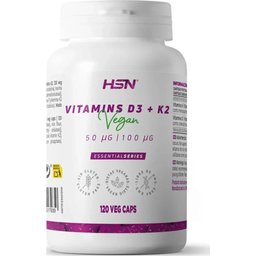 Vitaminas D3 2000UI + K2 100mcg 120vcaps
