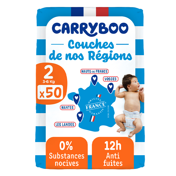 Couches de nos régions Taille 2 (3-6kg)