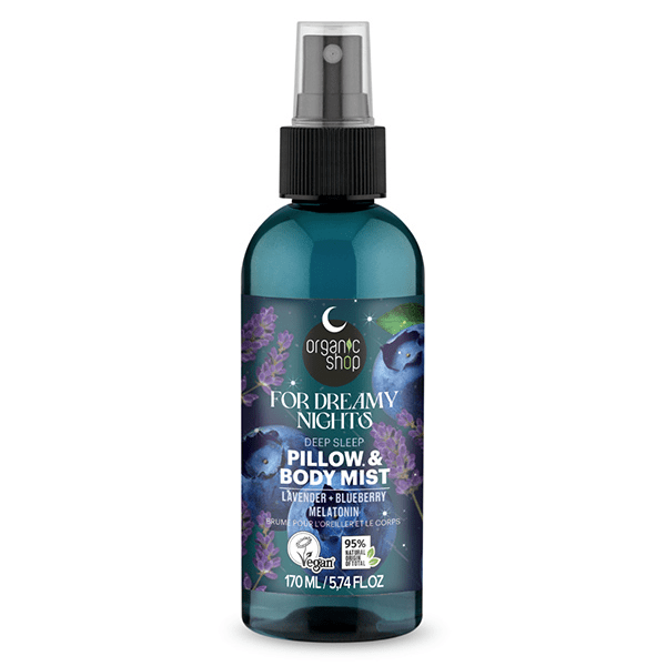 Brume pour le corps et l'oreiller Lavande, Myrtille et Mélatonine - 170ml