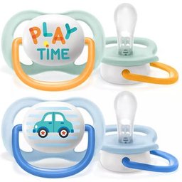 Kit Sucettes En Silicone Ultra Air 0-6M 2 Unités