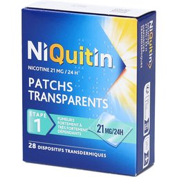 Niquitin Patchs Transparents 21 mg/24h