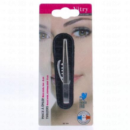 Face Care - Pince à épiler mors ronds n°1014