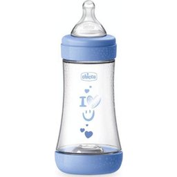 Perfect5 Biberón Love You 240ml Azul 1ud