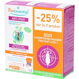 Anti-Poux Shampooing Masque Traitant 2en1 x2