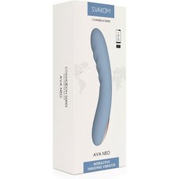 Ava Neo Interactive Thrusting Vibrator Cornflower Blue 1ut