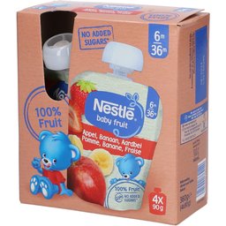 Nestle Baby Fruit® Gourdes Pomme-Banane-Fraise