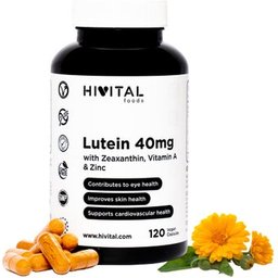 HIVITAL Luteína 40 mg con Zeaxantina Vit A y Zinc 120 cáps