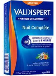 Nuit Complète 30 Comprimés libération prolongée 8h - Boîte 30 comprimés