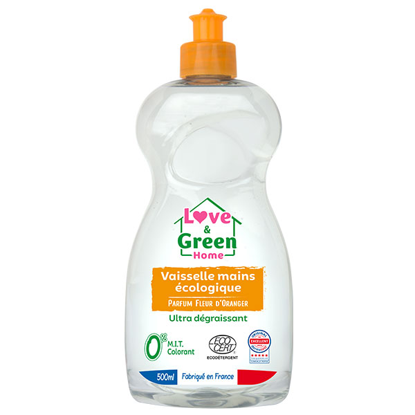 Homme Liquide Vaisselle Mains Ultra-Dégraissant Fleur d'Oranger 500ml