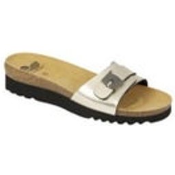 Ginni Synthetic Printed Mule Mujer Platino Talla 35 1 Par